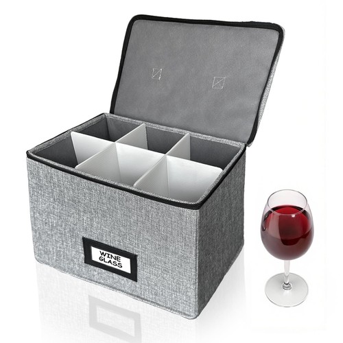 Wine glass storage - box, with
