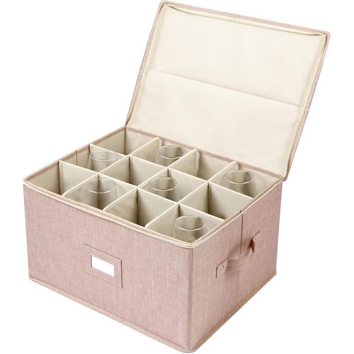 Wine glass storage box - storage, w/