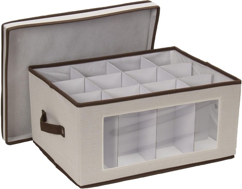 Wine glass storage box strong - glass,