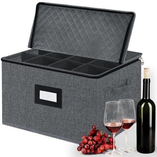 Wine glass storage box with - wine,