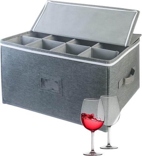 Wine glass storage cases - glass,