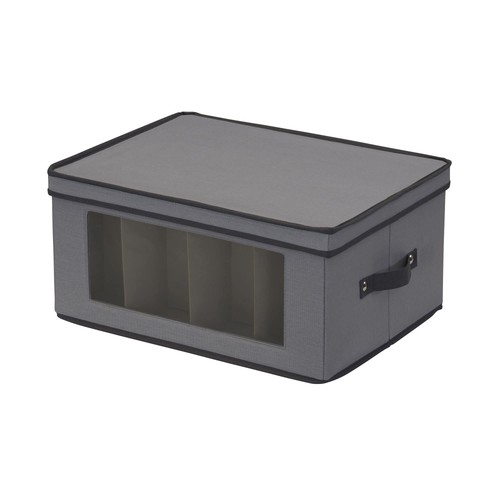 Wine glass storage - wine, gray